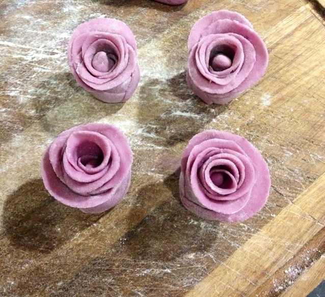 紫薯玫瑰花馒头