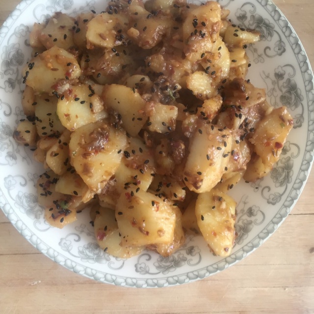 孜然烧烤土豆之无烤箱版