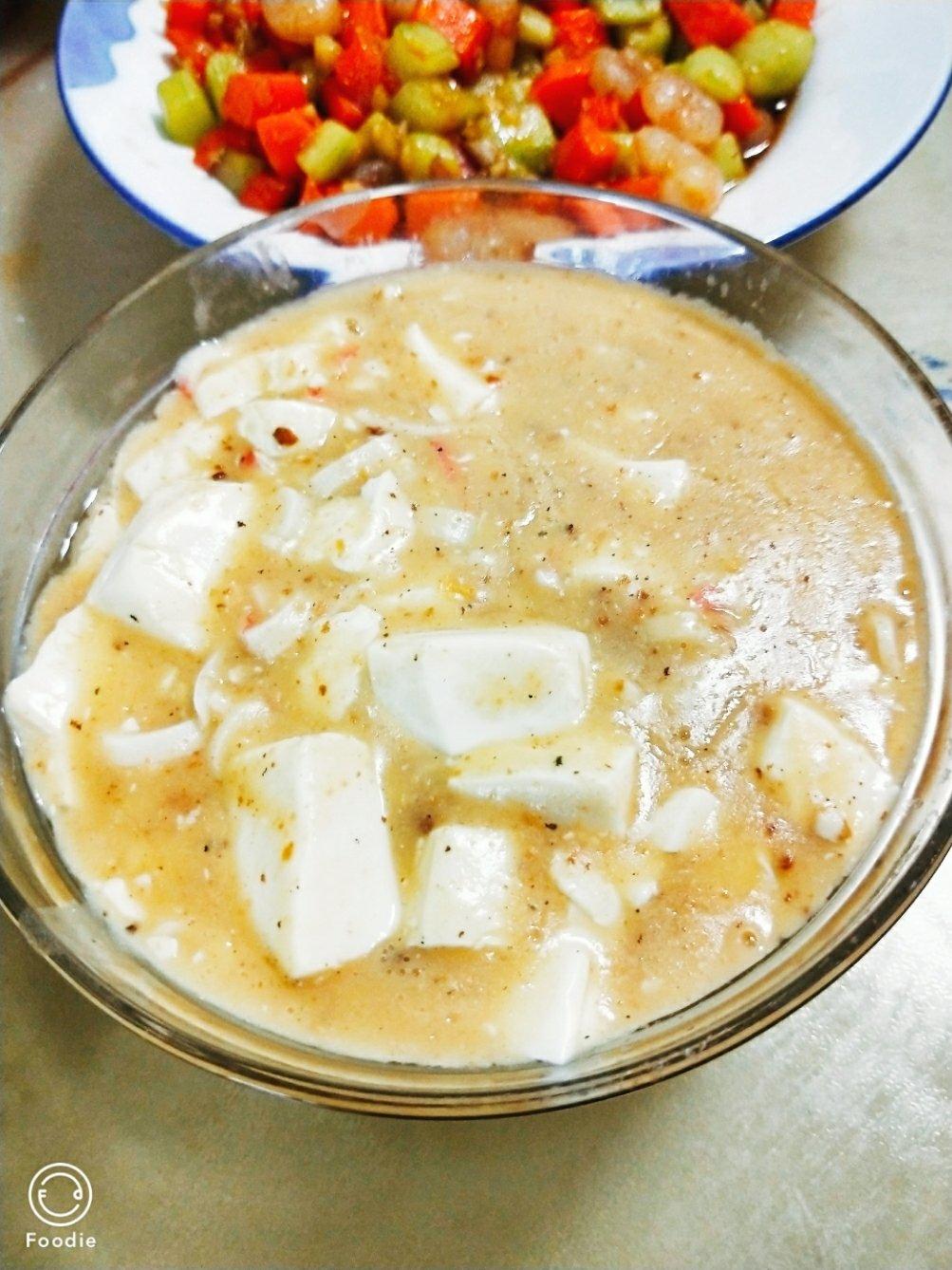 蟹黄豆腐（咸蛋黄版）