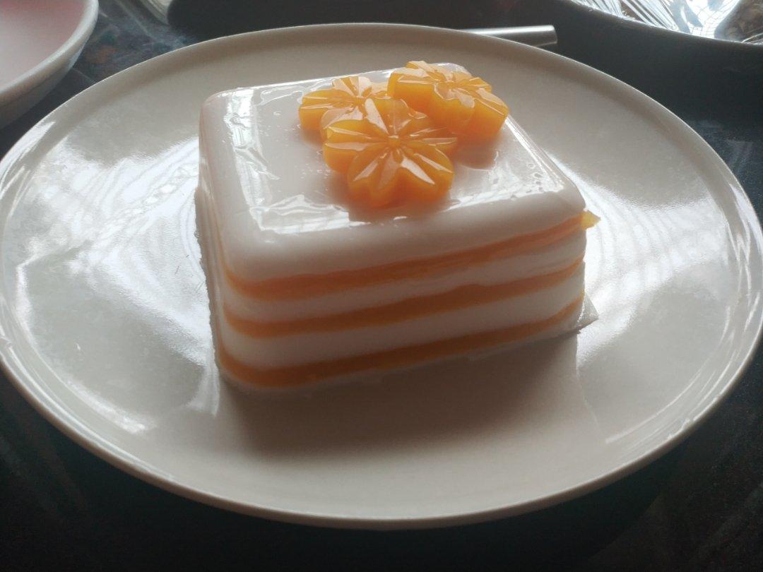 芒果椰汁千层糕，超Q弹