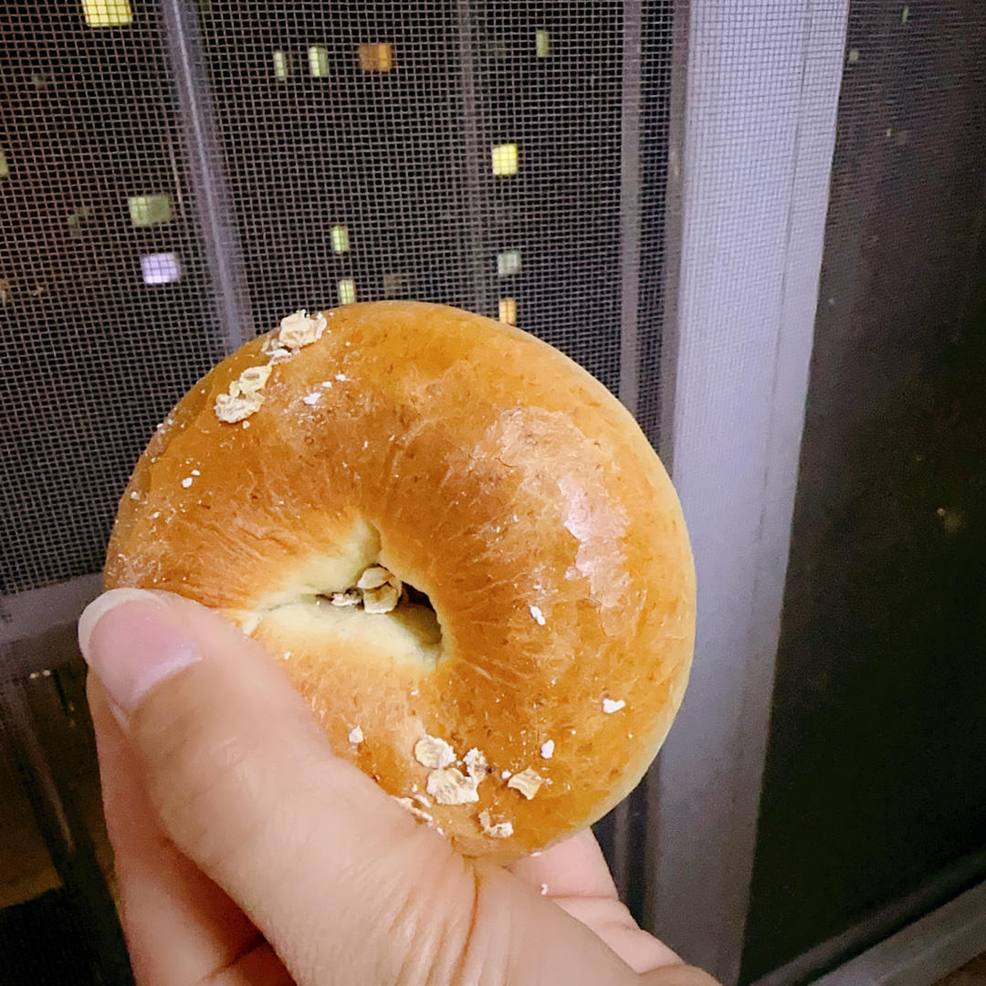 低糖无油燕麦贝果