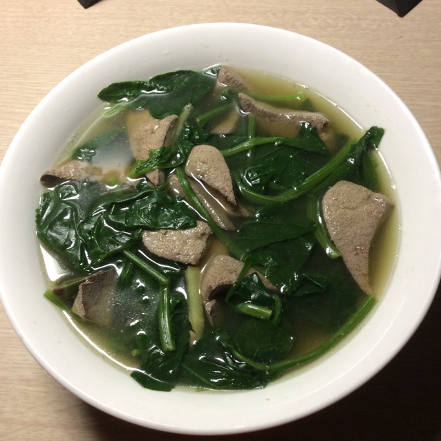 菠菜猪肝汤