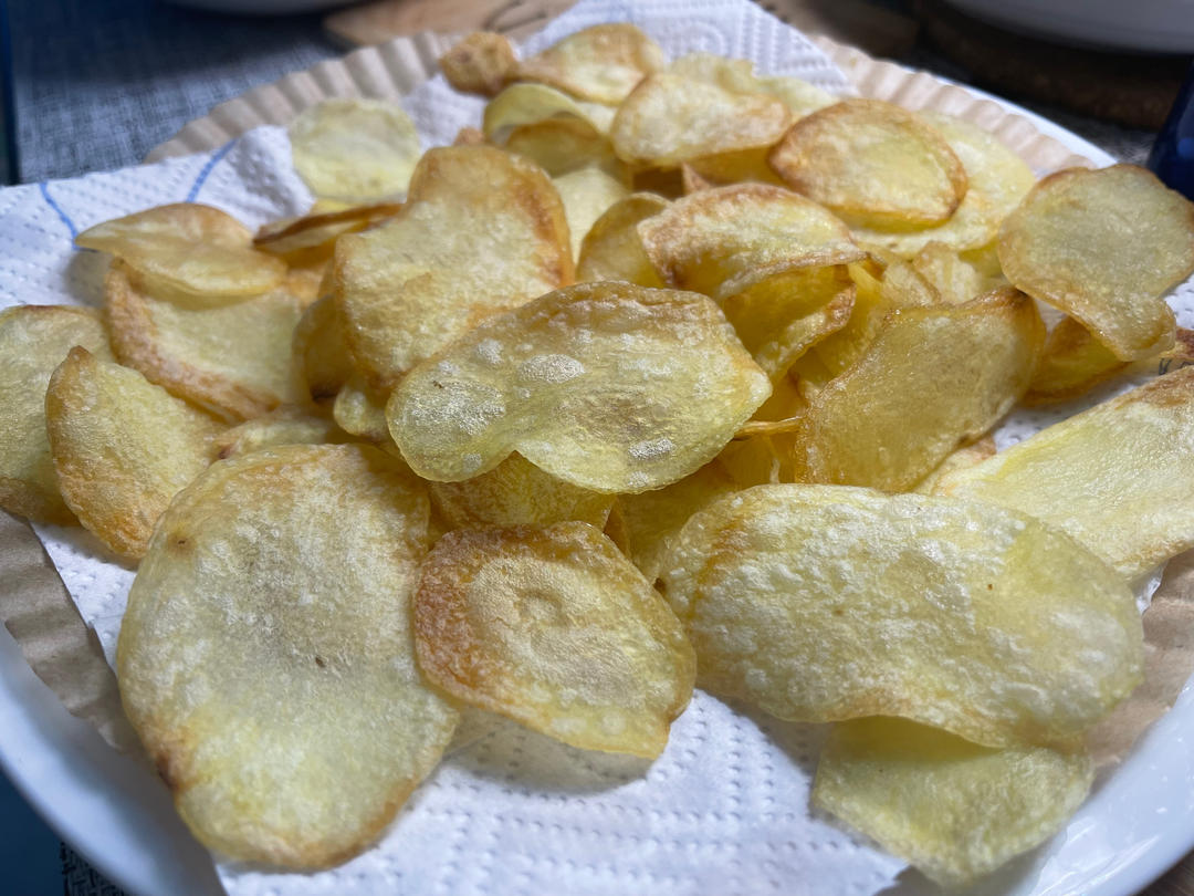 🔥焦香酥脆～自制薯片，嘎嘣脆秒杀膨化薯片