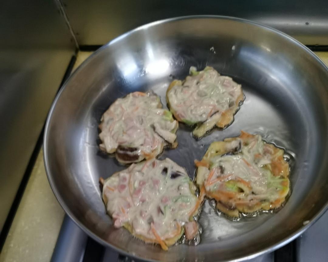 西葫芦香肠早餐饼