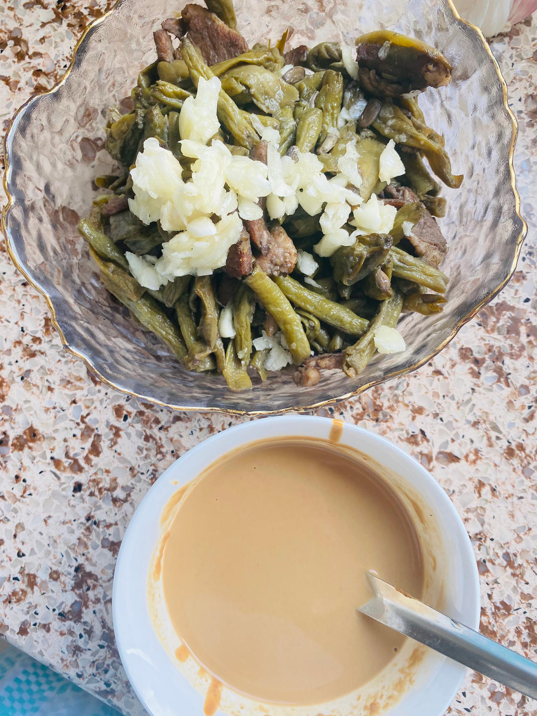 家常可口凉拌菜麻酱豆角