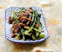 豆豉鲮鱼炒油麦菜的做法 步骤8