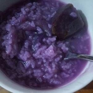 宿舍锅紫薯粥的做法 步骤4