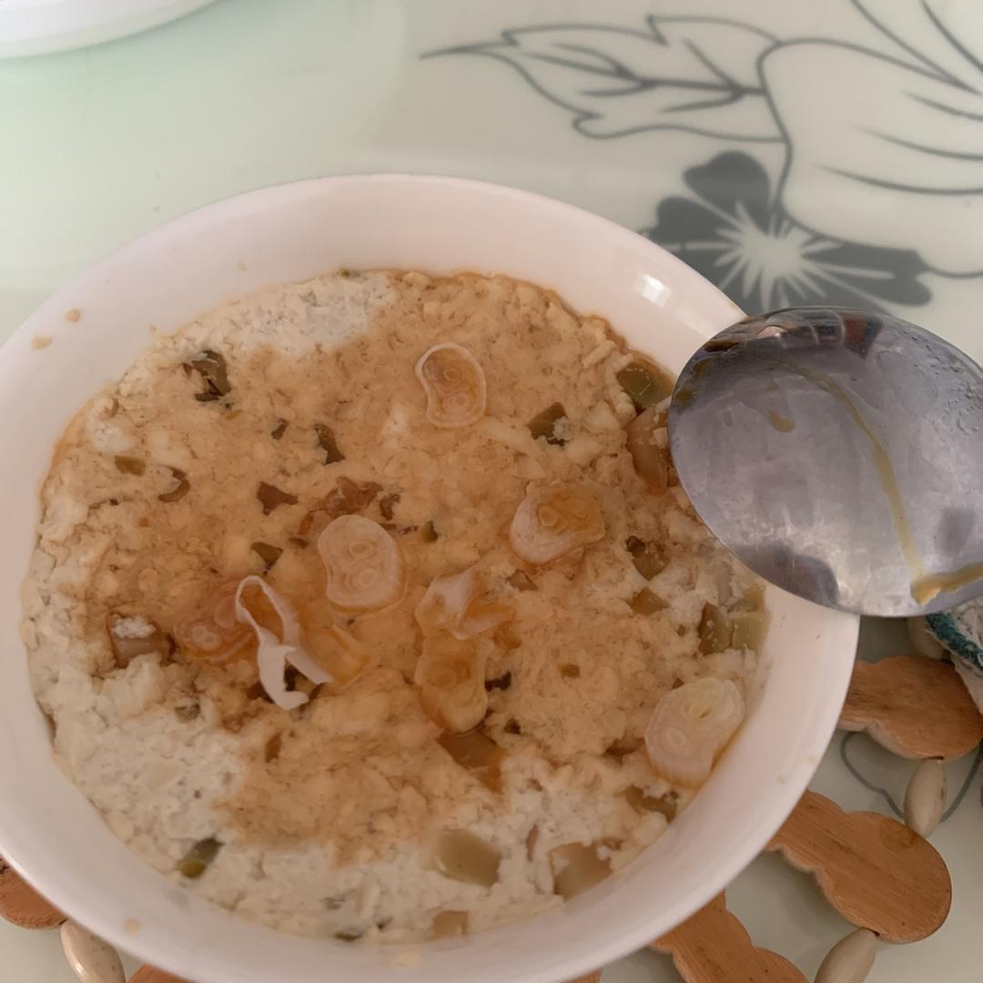 蒸豆腐饼