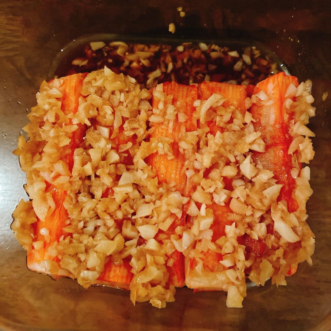 蒜蓉蒸蟹柳蟹棒