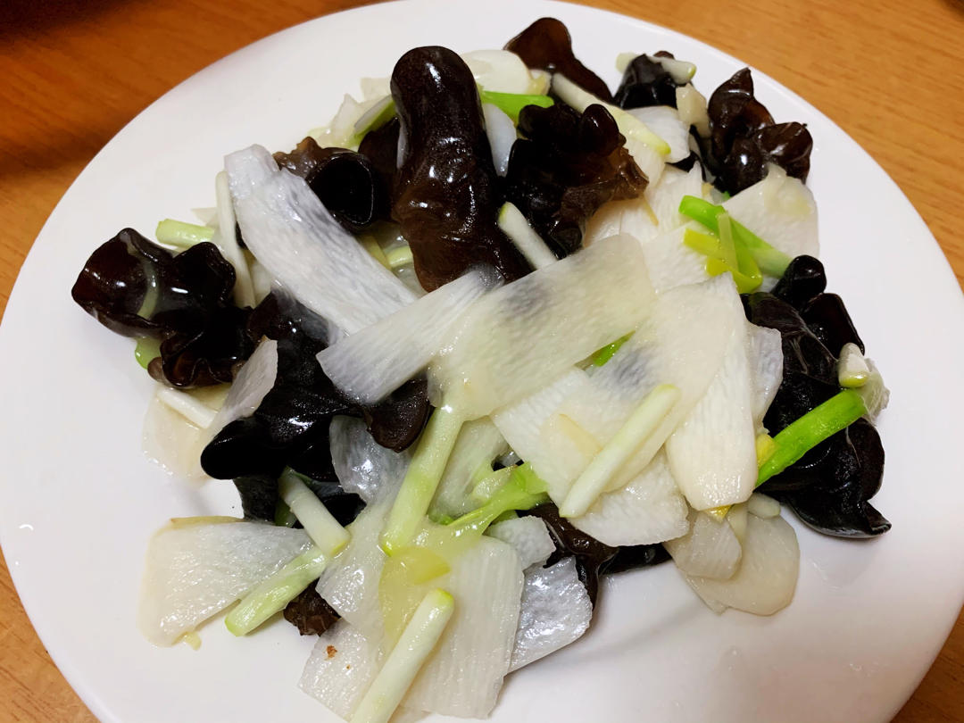 清炒山药木耳