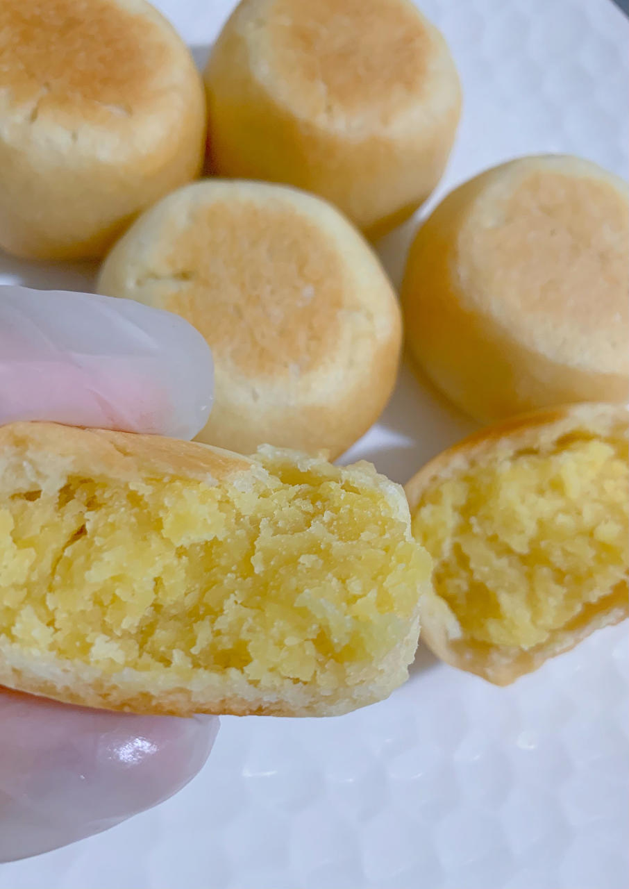 软皮绿豆饼｜软糯香甜｜无需开酥｜无需烤箱