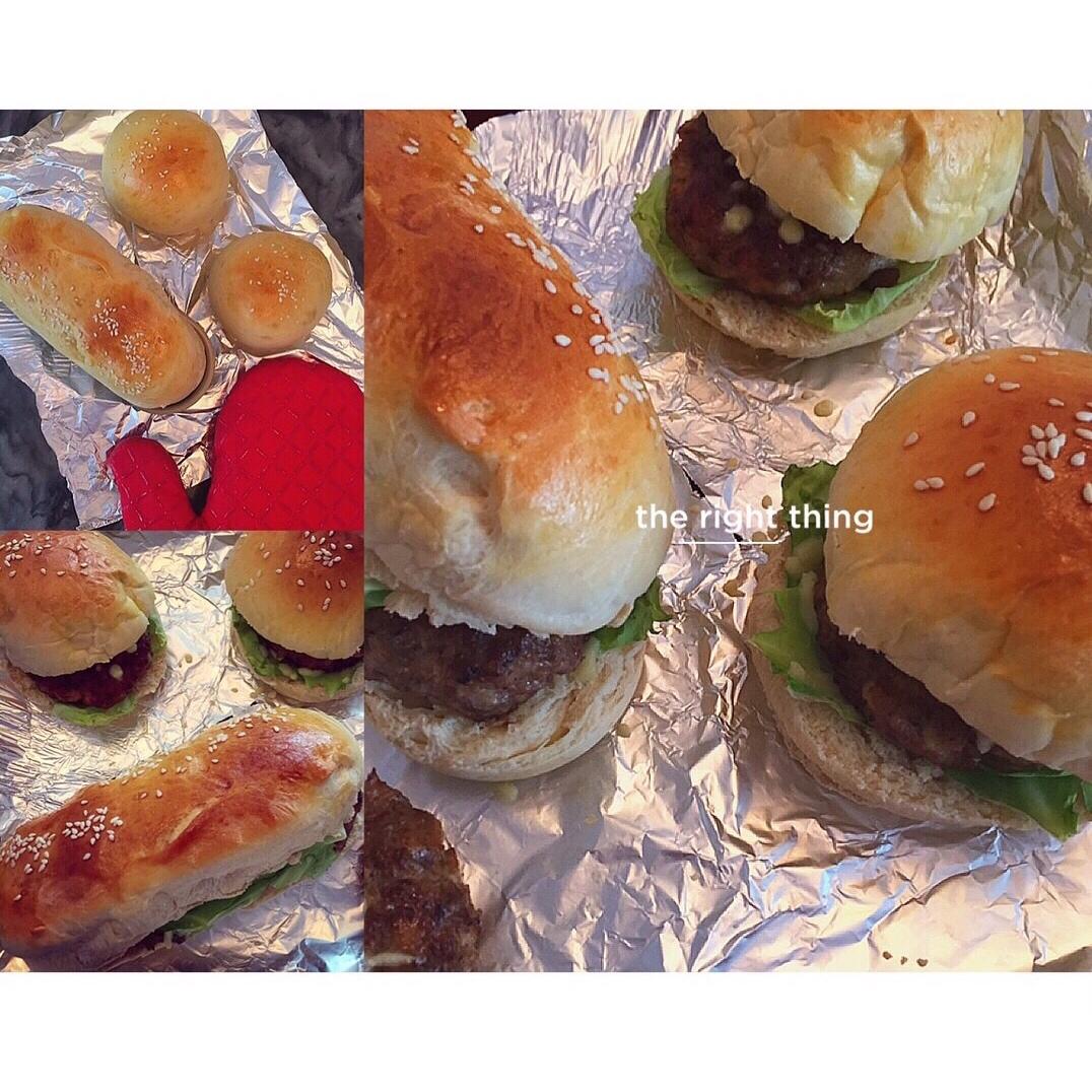 肉多汁的快手汉堡牛肉饼
