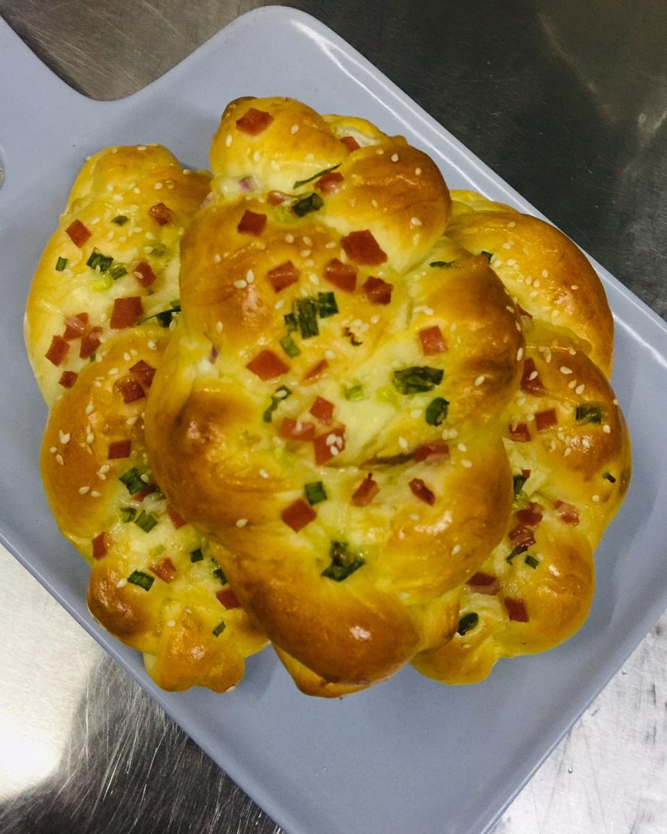 香葱肉松面包（烫种法）
