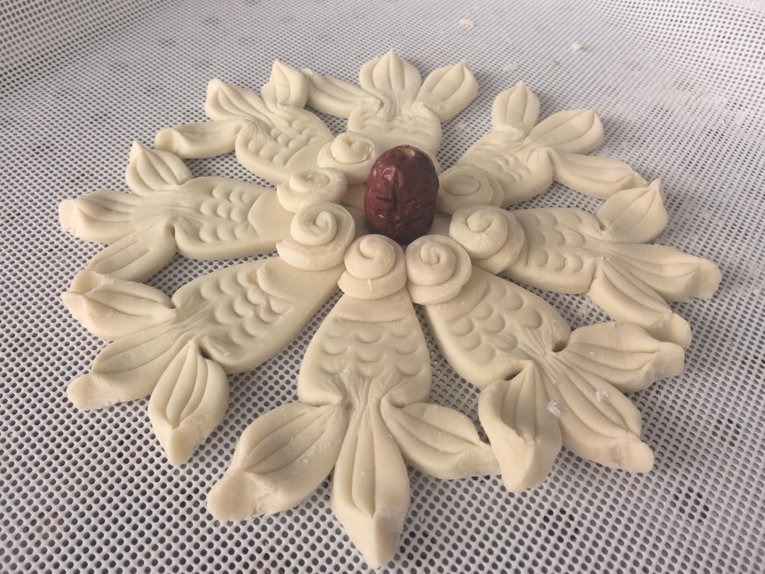 花样面食，锦鲤馒头