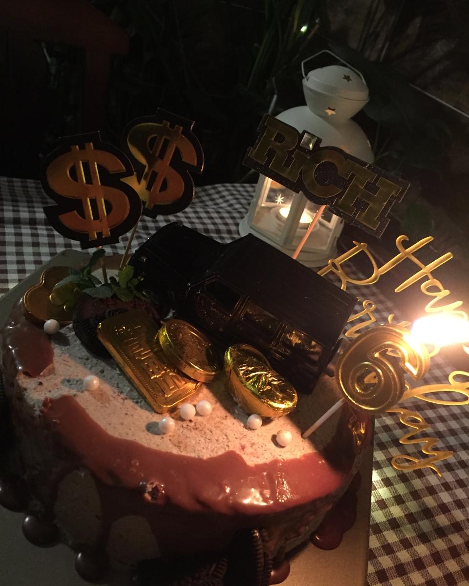 🔥奥利奥咸奶油淋面生日蛋糕（八寸）