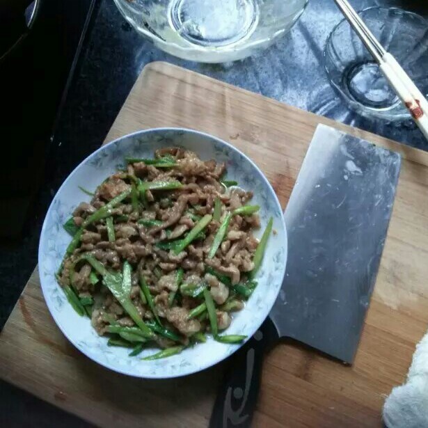 秘制芦笋炒肉丝