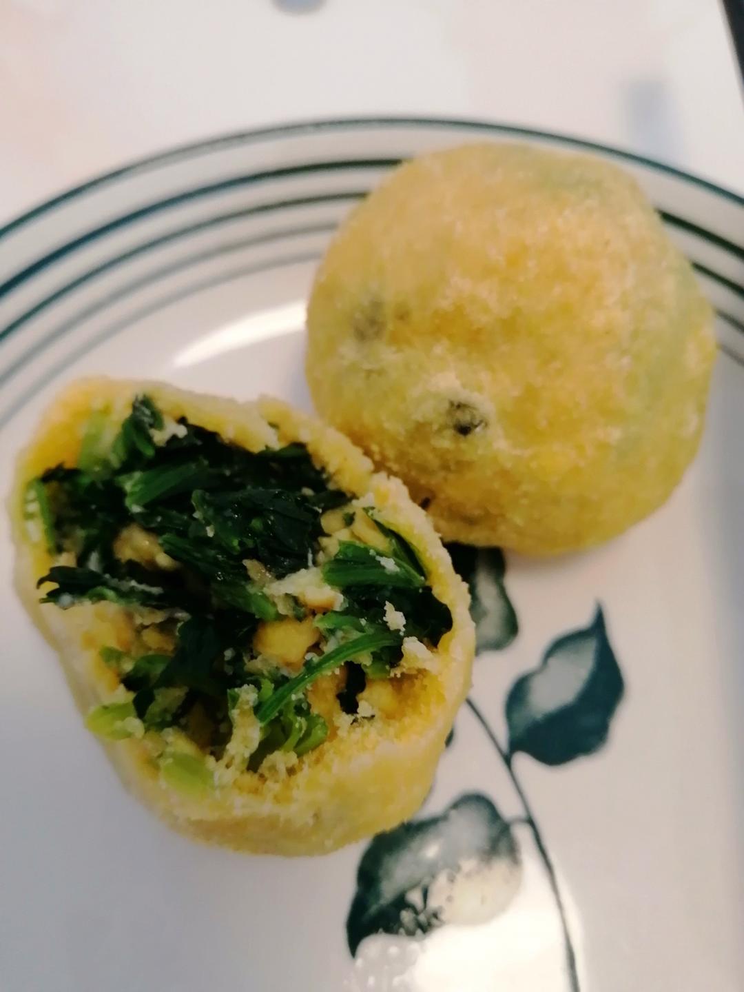 （减脂）玉米面菜团子