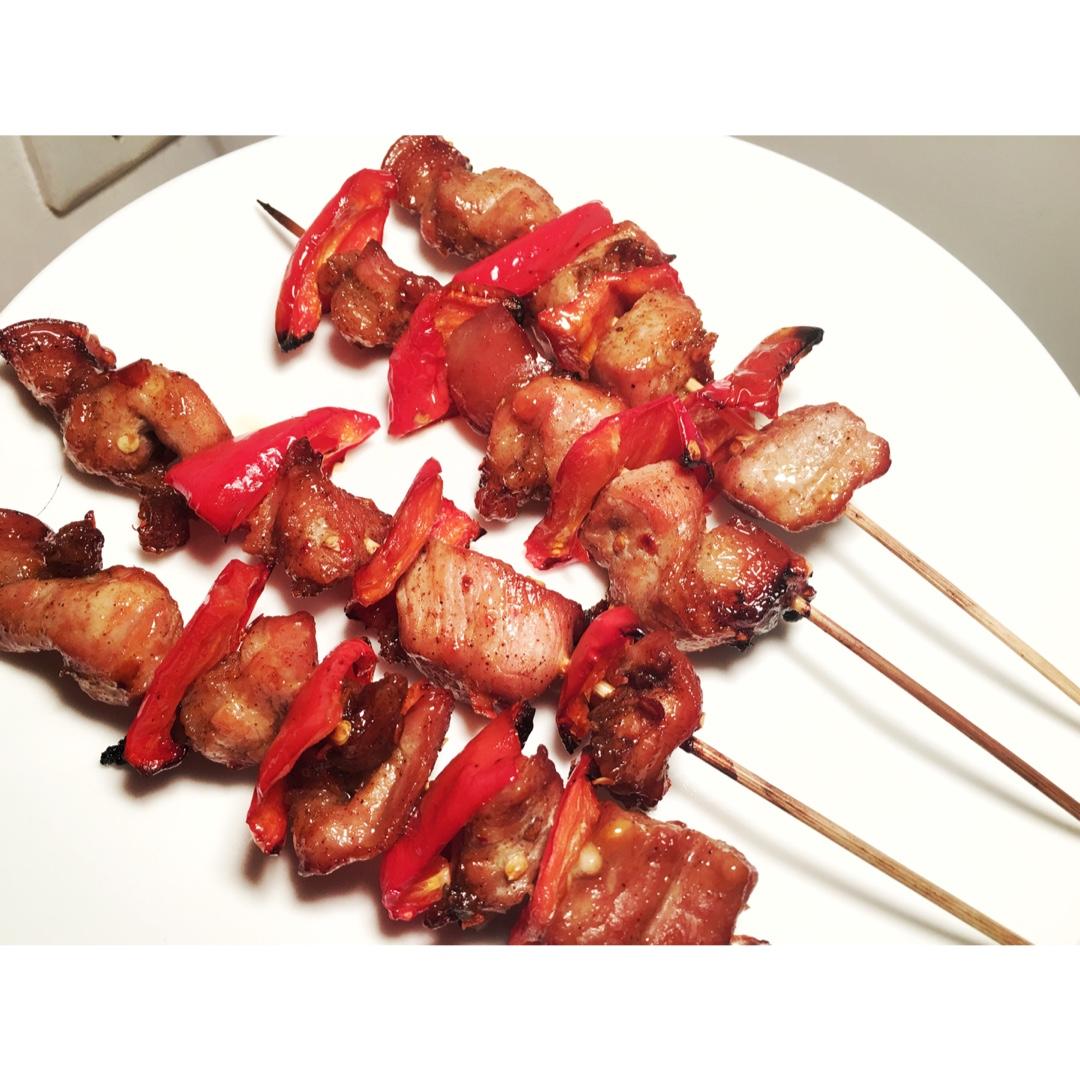 陈想想想做的叉烧烤肉串