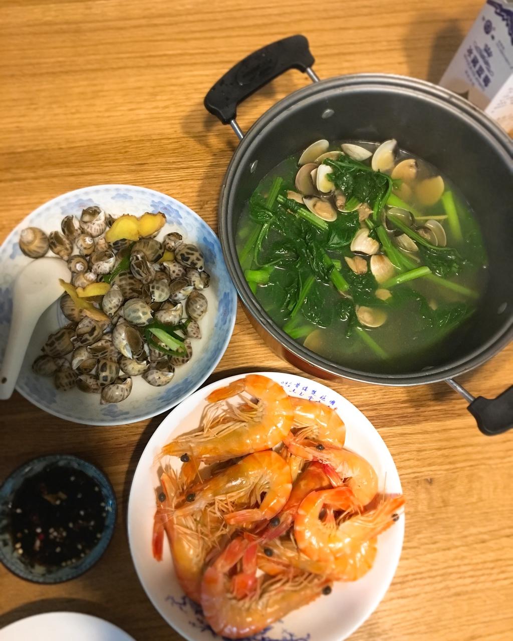 车螺芥菜汤