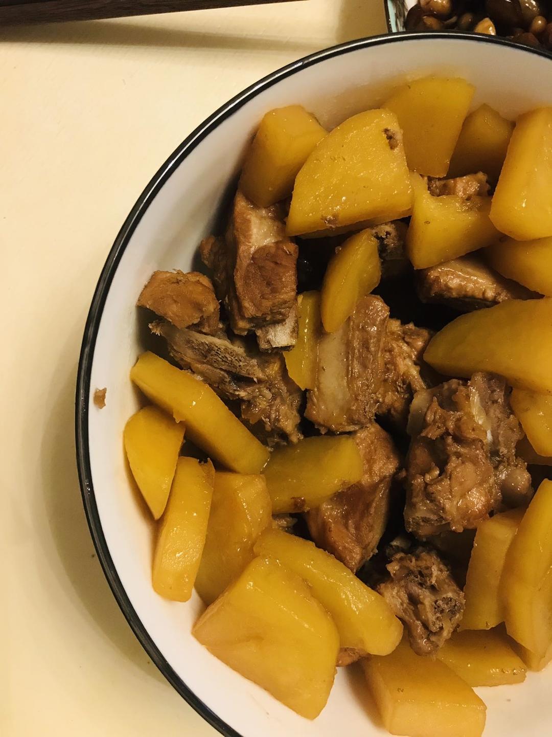 🔥巨好吃的红烧排骨炖土豆❗️懒人版轻松做拿手菜