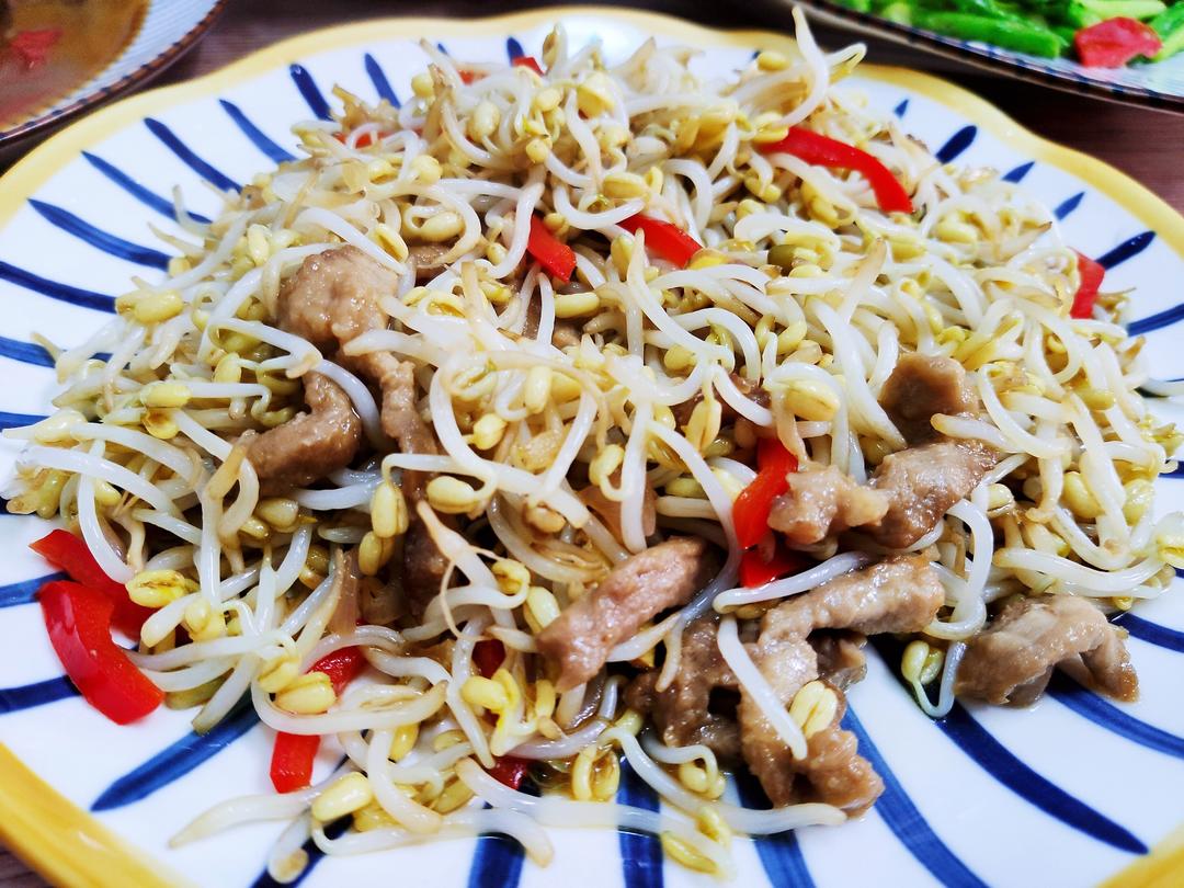 炒豆芽（附自泡豆芽好方法）的做法