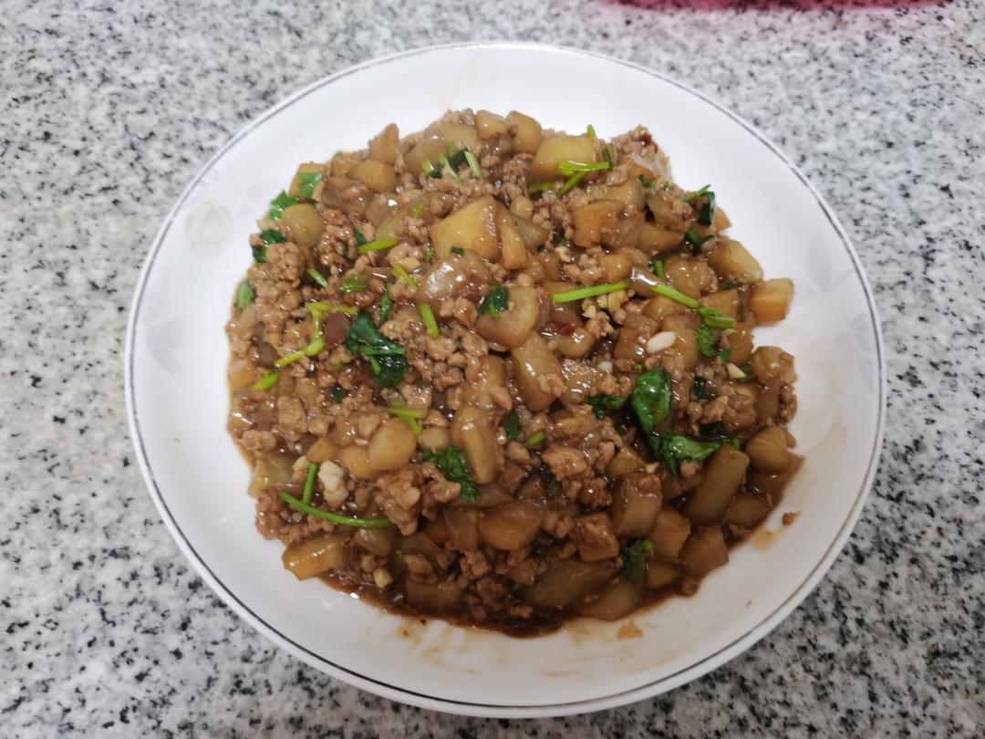超级下饭酱香味肉末茄子