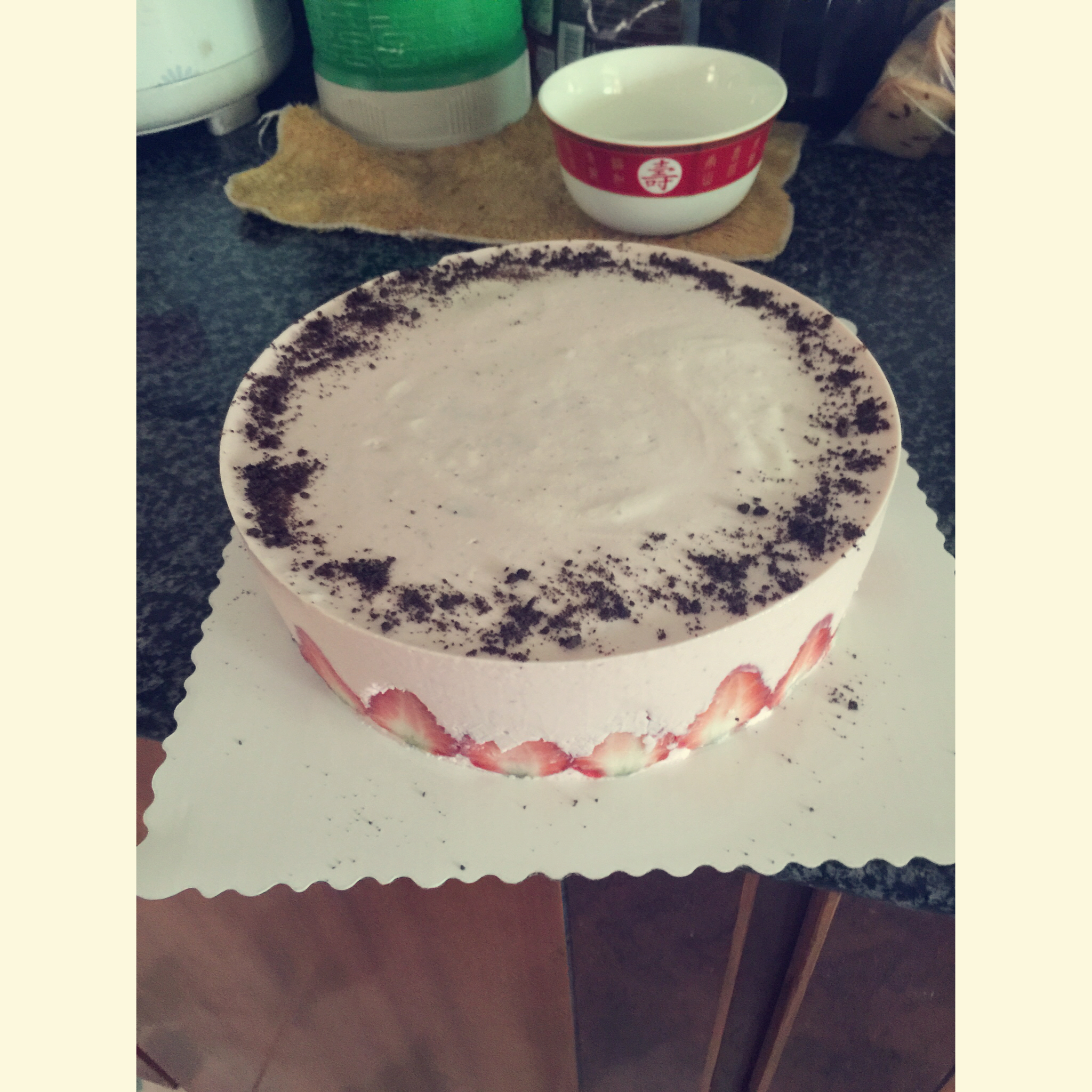 《Tinrry下午茶》教你做草莓芝士慕斯（6寸配方）