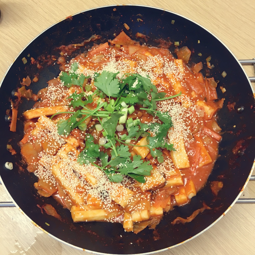 韩式辣炒年糕（or网红芝士套路之芝心年糕）