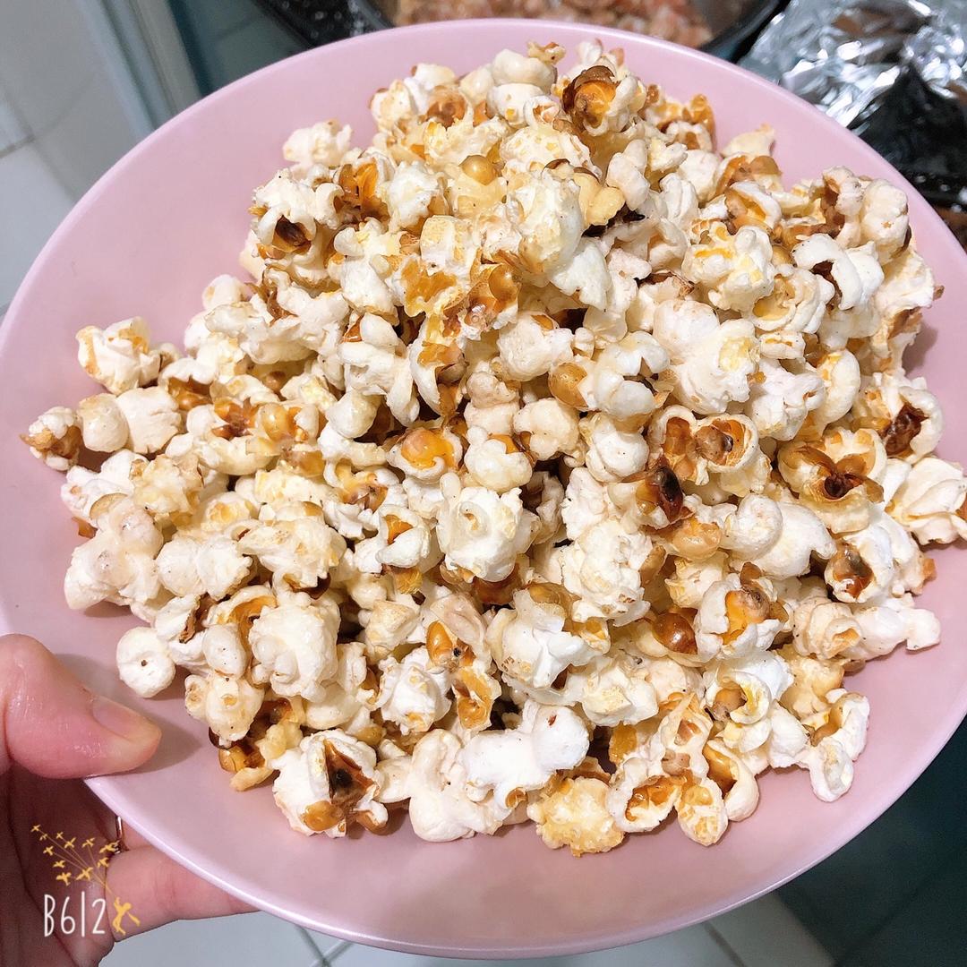 春节零食自制焦糖爆米花 Caramel Popcorn