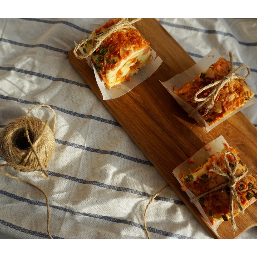 超赞的肉松火腿蛋糕卷