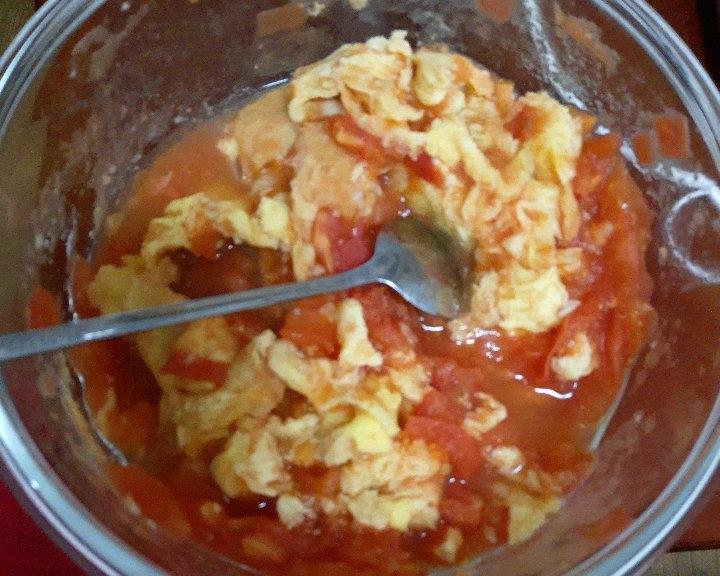 微波炉番茄炒蛋的做法