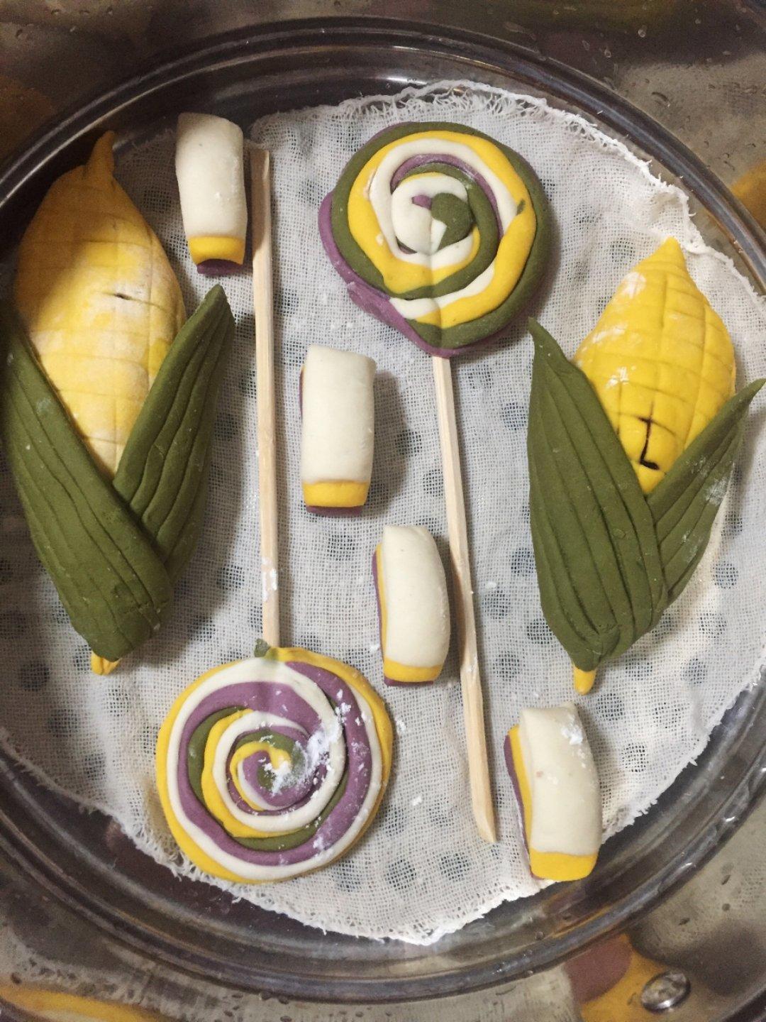 儿童辅食—彩色小馒头