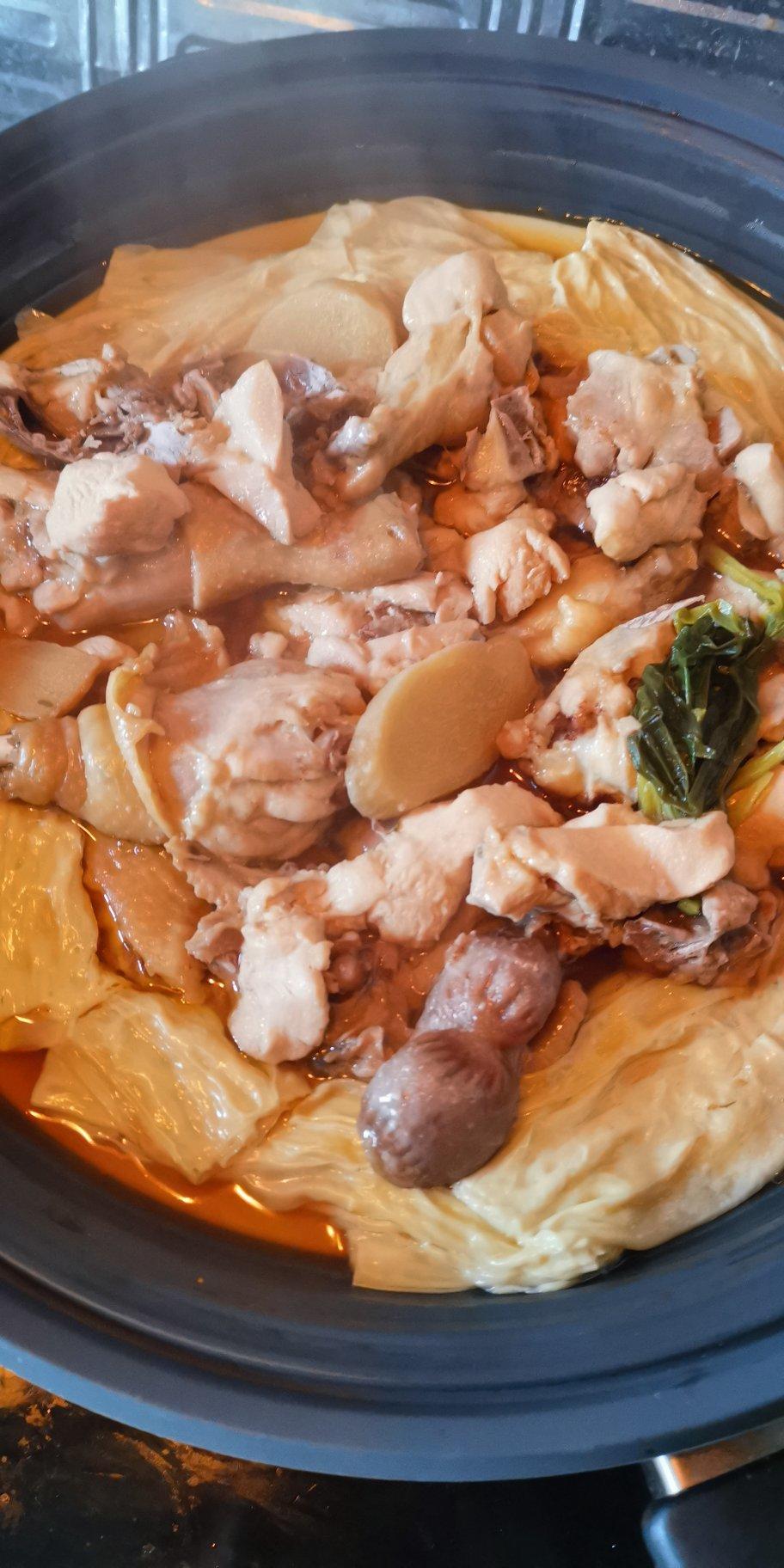腐竹蒸鸡
