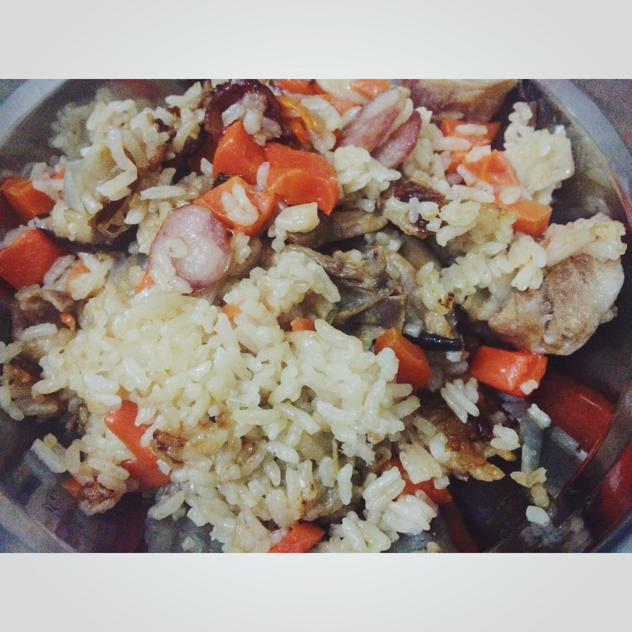 香菇鸡肉电饭锅饭