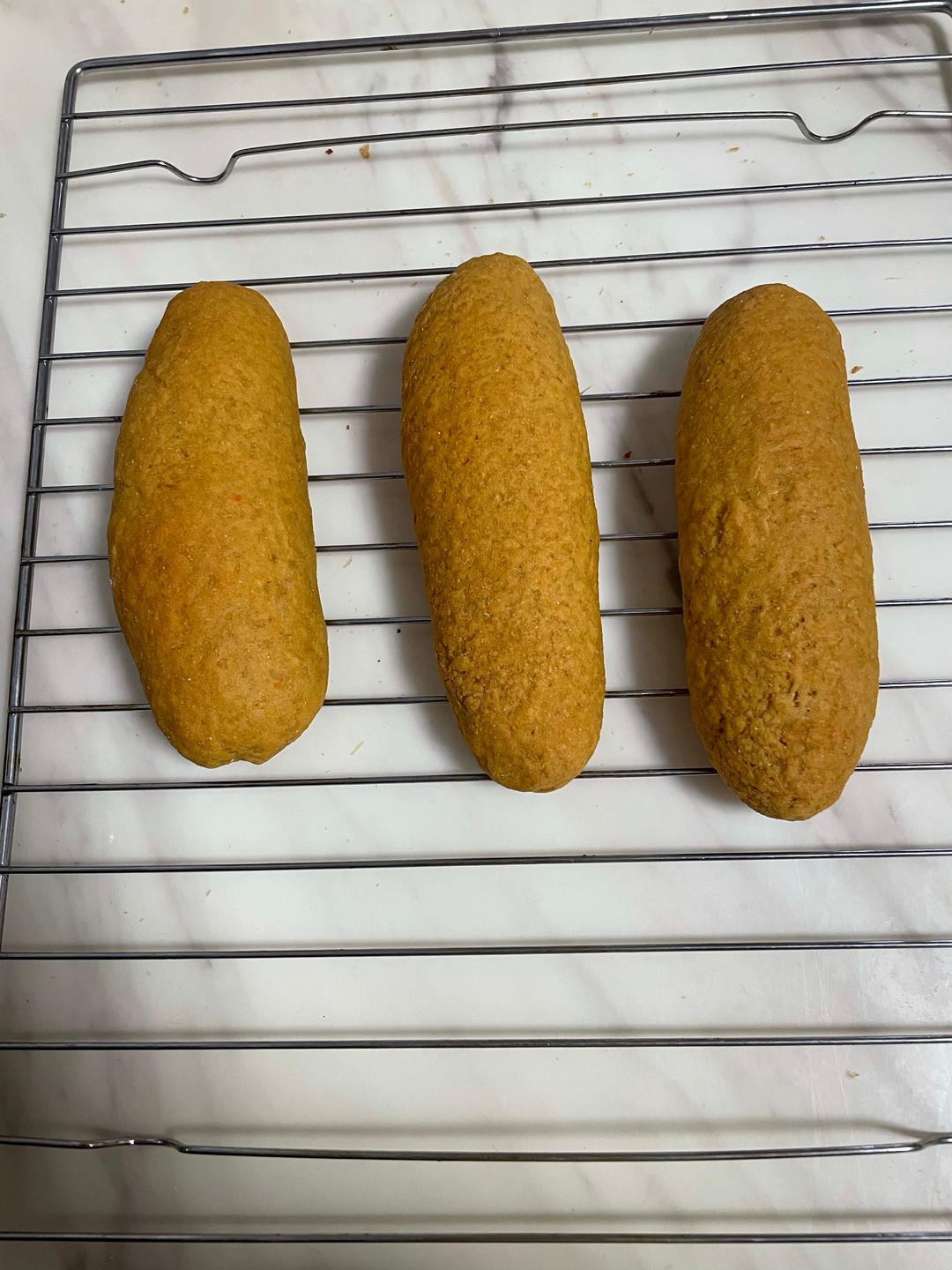 胡萝卜全麦餐包 100%全麦25%胡萝卜