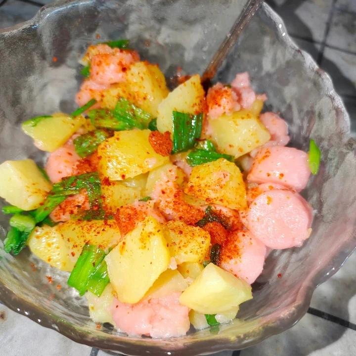 💯有烧烤味的土豆火腿肠美味好吃