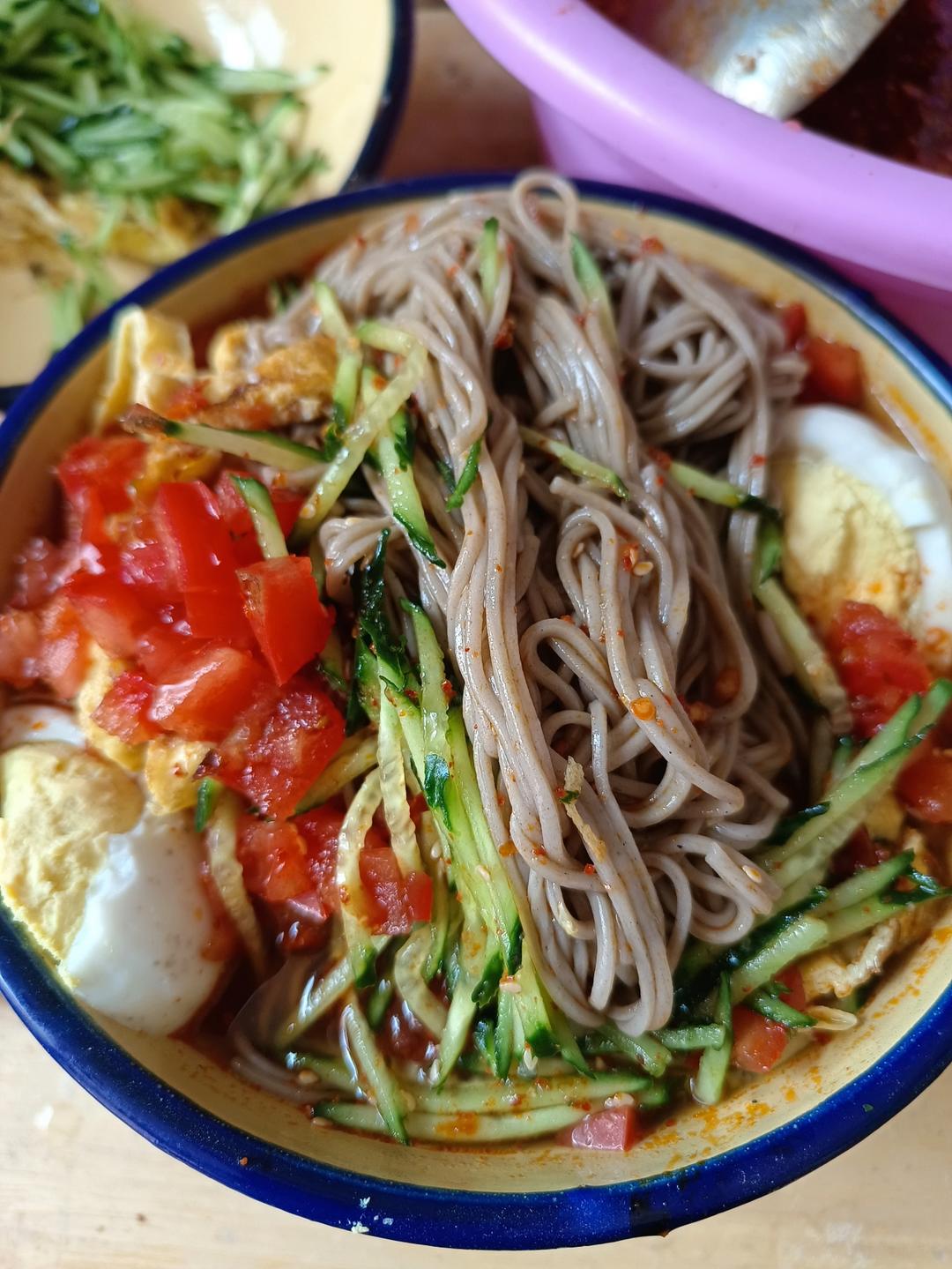 家常冷面（荞麦面）