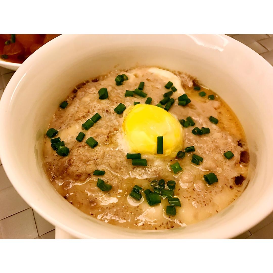 肉饼蒸蛋