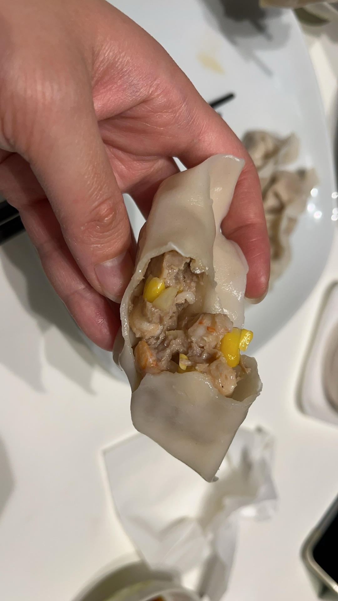 虾仁玉米猪肉饺子