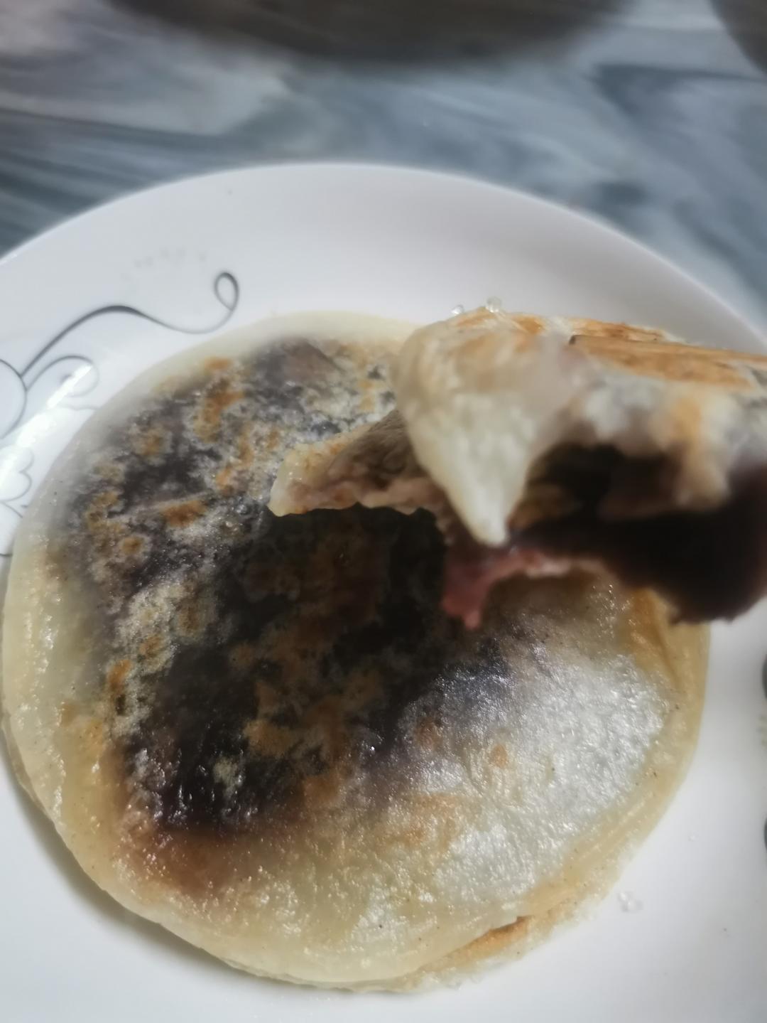 ㊙️东北糯米豆沙粘火勺 烫面法饼超级软 附虎口收拢法整形视频