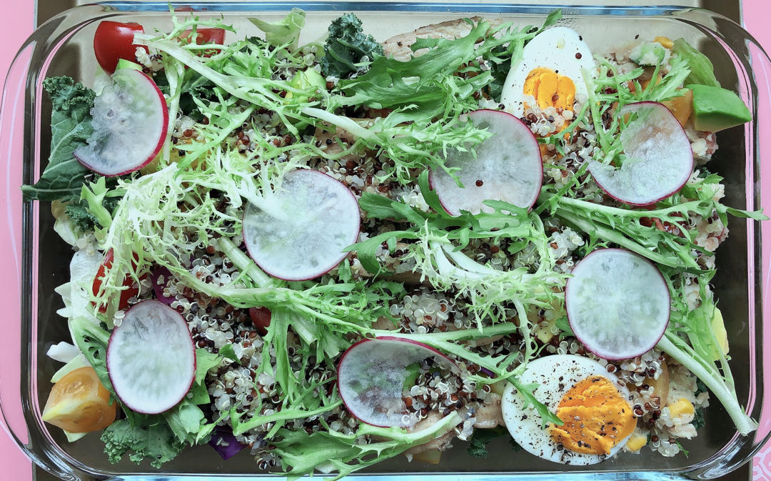 堂妈小厨—藜麦虾仁沙拉