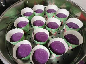 紫薯蒸糕（酵母版）的做法 步骤3