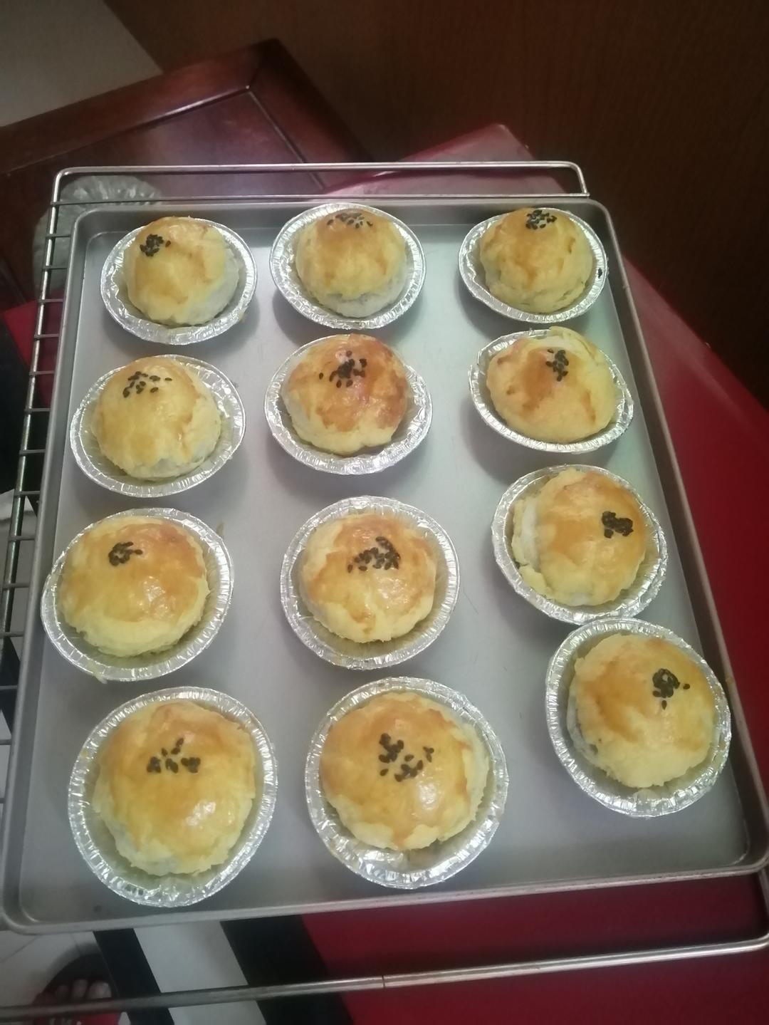 酥皮汤圆(蛋挞皮汤丸)烤箱空气炸锅都可简单易做