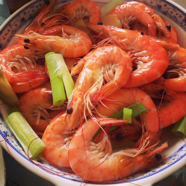 娟花尔做的水煮大虾
