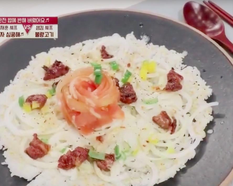 情人节米饭披萨（cr 李在勋厨师 “怦然心动饭披萨”）的做法