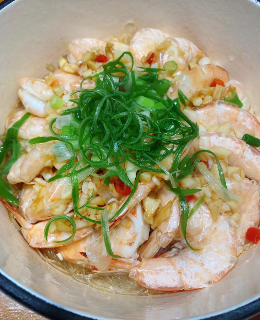蒜蓉粉丝虾煲
