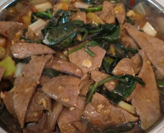红凤菜炒猪肝的做法