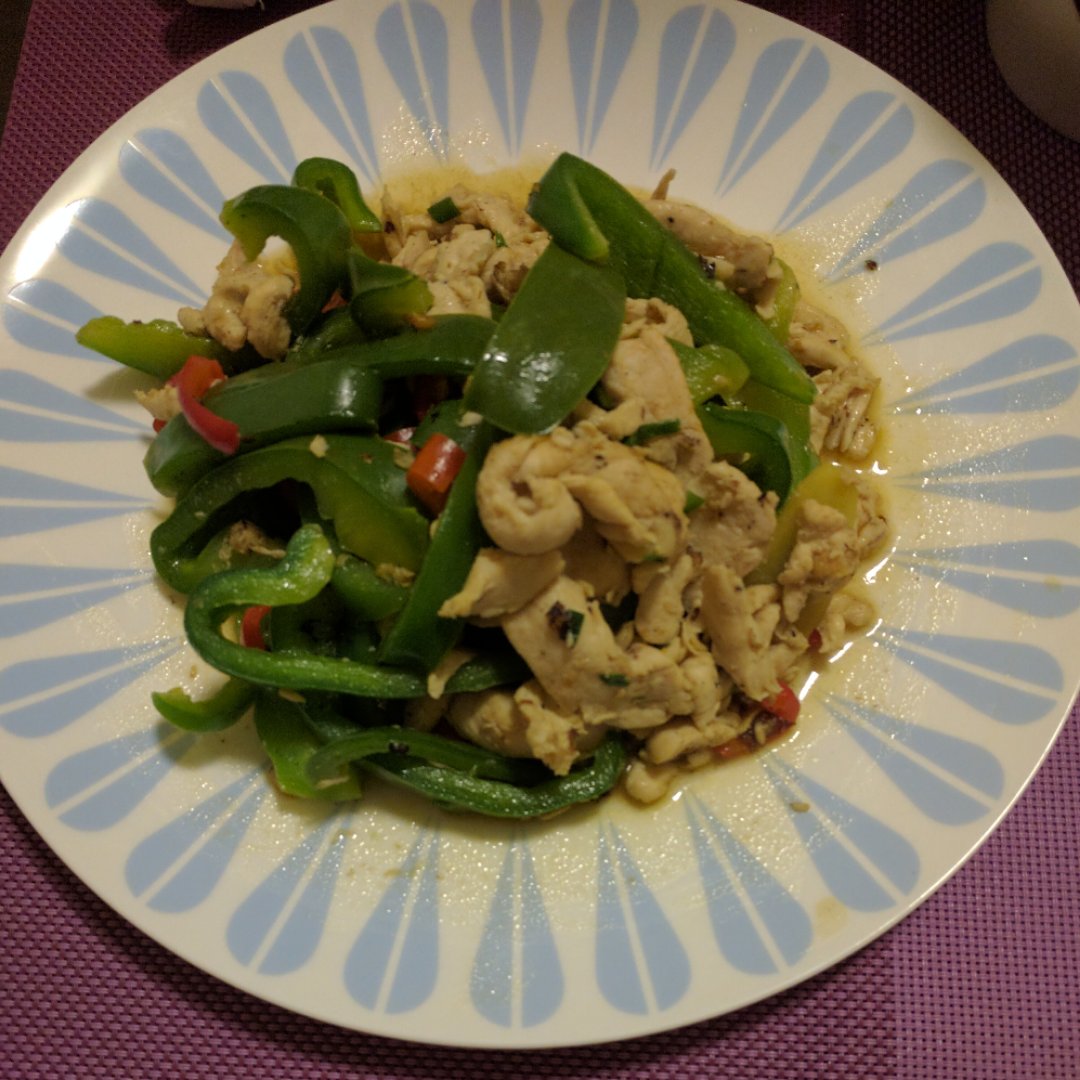 青椒炒鸡腿肉（大厨级别）