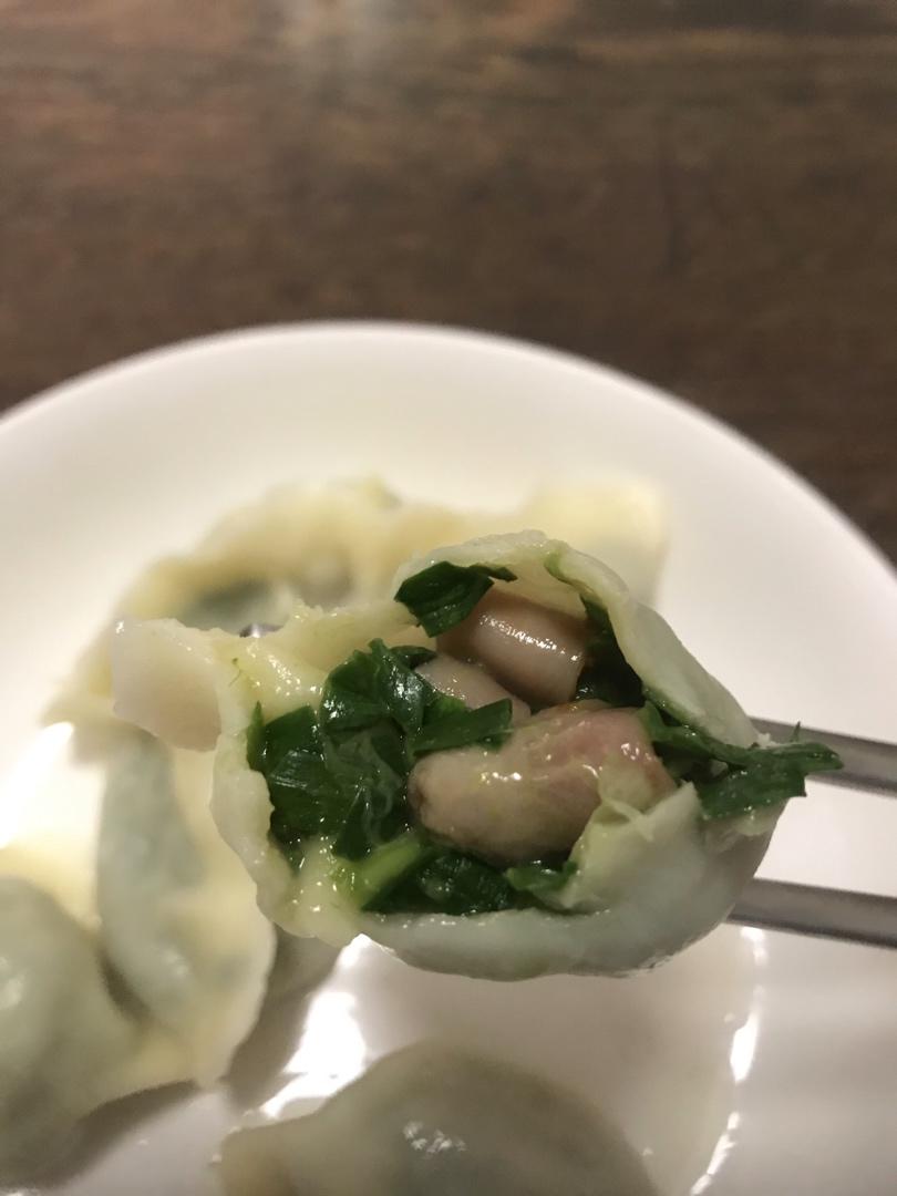 展翅11做的大连海肠饺子