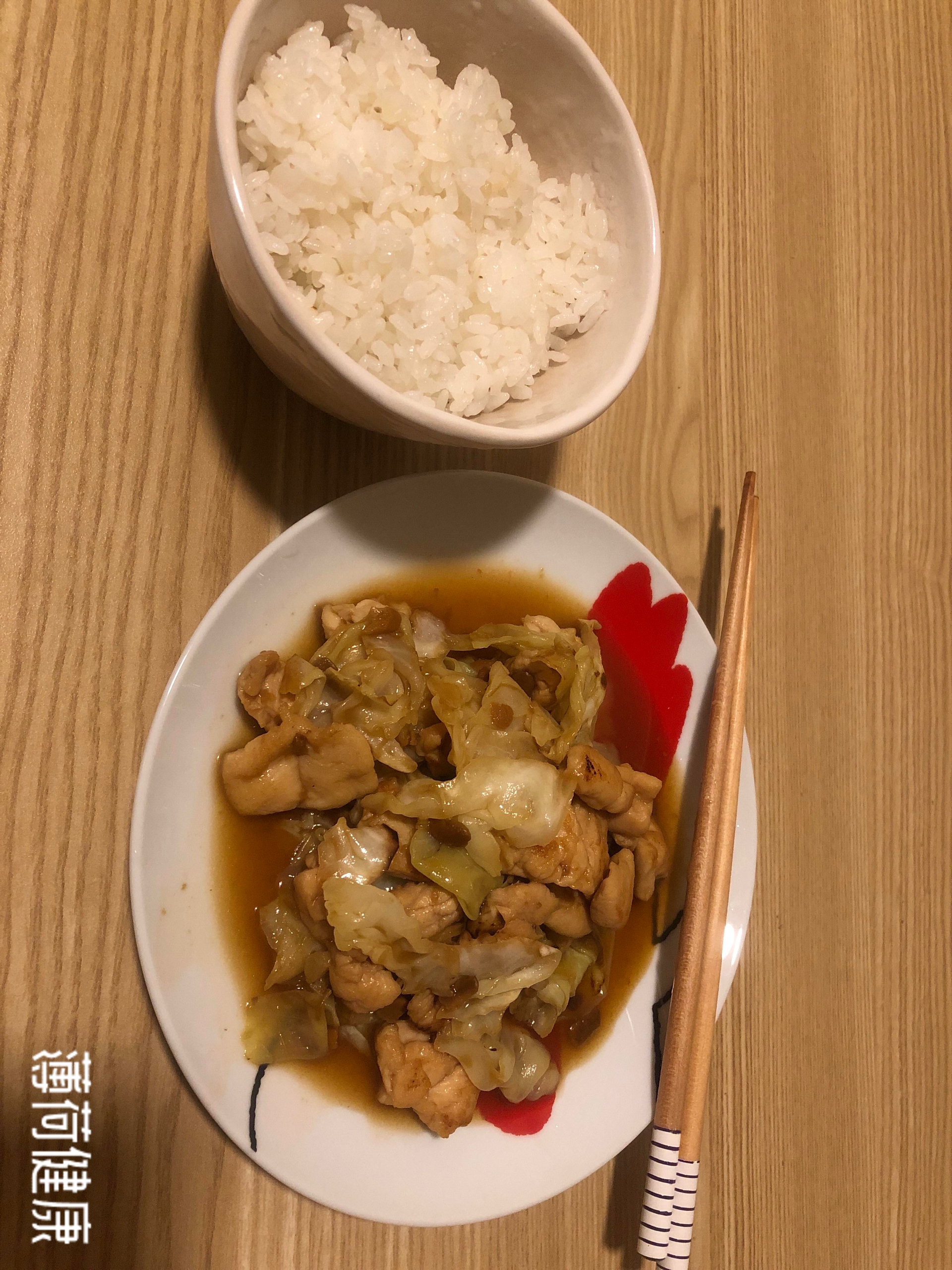 吃不胖的日式回锅肉（圆白菜.鸡胸肉版.零失败）